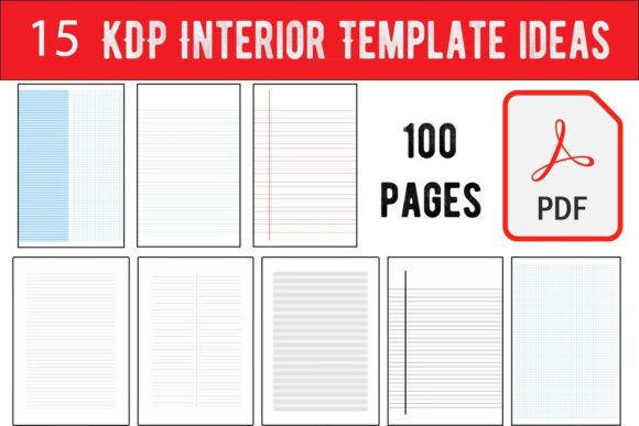 15-in-1 KDP Interiors | Editable Canva & PDF Low Content Book Templates