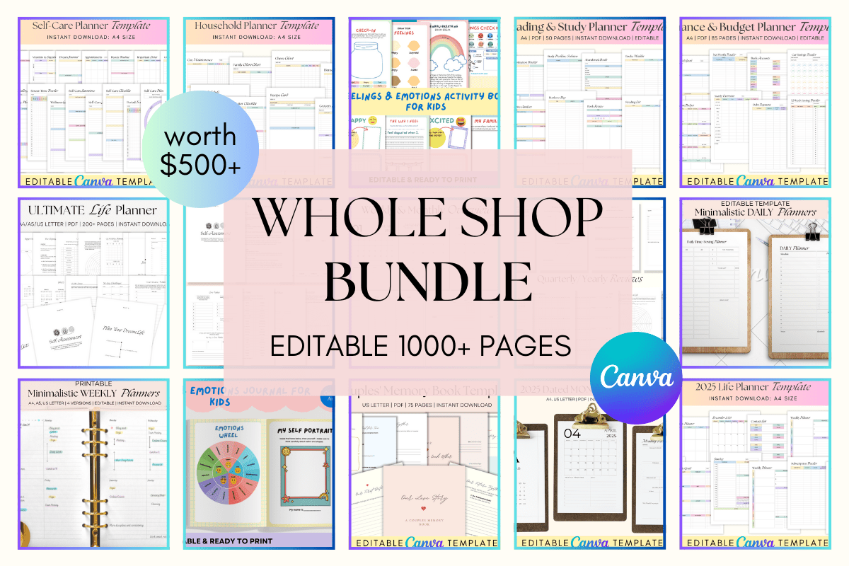 All-in-One Canva Templates Bundle